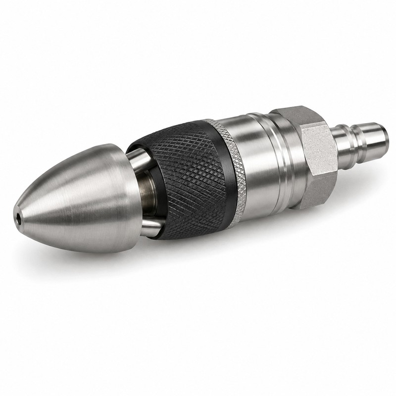 High-Pressure Pipe Cleaning Nozzle for Sewer and Drain Maintenance -