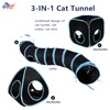 GONPETGP Cat Tunnels for Indoor Cats with Cube Tent Toys
