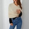 Edhomenn Wool Scarf for Women Knitted Wrap Pullover Multi-Use Solid