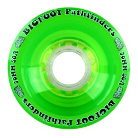 Bigfoot Freeride Longboard Wheels Stoneground Pathfinders, Green