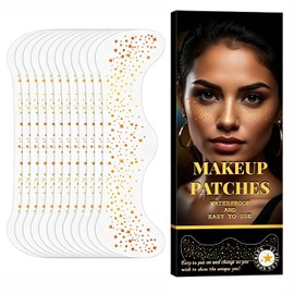 12Pcs Tatuajes Temporales,brillos para la Cara,tatuaje de Pecas,pecas de Glitter Tattoo,temporales de Pecas con Gold y Champ?n Sparkle Pecas,brillantes y Resistentes al Agua para Fiestas,festivales