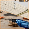 DECKRKAT 12-Piece Countersink Drill Bit Set - 3-in-1 Wood Counterbore