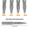 4 Pcs Nail Punch and Center Punch Set, 1/32 1/16