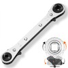 Xiciki Ratchet Spanner, Quad Spanner, Refrigeration Tools, HVAC Service Wrench