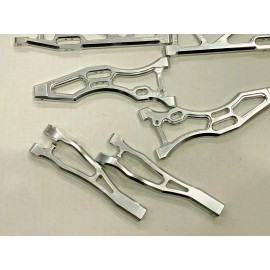 Kraton 6s Aluminum Front & Rear Suspension A-Arms Arm for Arrma Kraton 6S BLX Silver