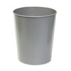 Safco 9604CH Round Wastebasket Steel 23.5qt Charcoal