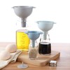 4-Piece Plastic Funnel Set with Removable Strainer Insert Funnel Kitchen