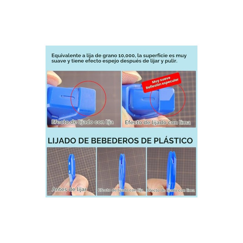 stedi Hobby Model Herramientas de pulir 4 piezas, archivos de