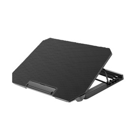 NUMNBE Laptop Stand with Adjustable Height, Portable Cooling Pad, 34.3 x 24.5 cm, Black