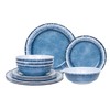 AELS Melamine Dinnerware Set of 12 Pcs Dinner Dishes Set