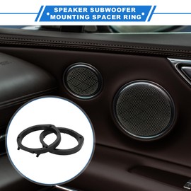 VekAuto 2 Pcs Speaker Spacer Ring Tweeter Speaker Spacer Adator for Honda Civic 2006-2011 Waterproof for 6.5'' ABS Black Front