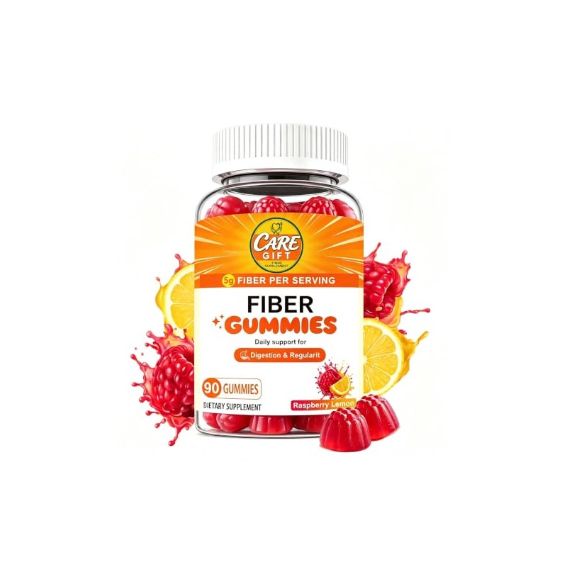Fibre Gummies, Sugar-Free Fibre Supplements with Sodium for Gut Health