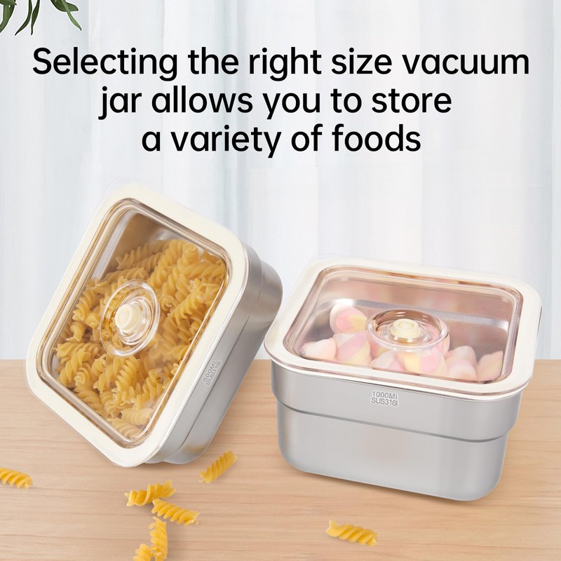 R-PACK Vacuum Food Jar for Freshness - Airtight Food Storage