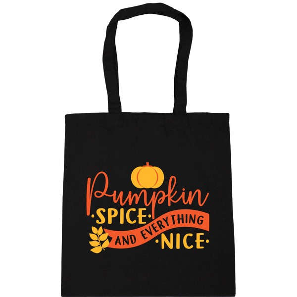 Hippowarehouse Pumpkin Spice and everything nice Tote Shopping Gym Beach