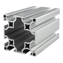 8020, 30-6060, 30 Series 60mm x 60mm 60x60 Aluminum T-Slotted Extrusion T Slot Extruded 80/20 Profile Bar Metric (Clear Anodize, 455mm Long)