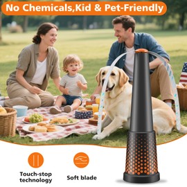 Cycluminor Fly Fans for Tables,Portable Fly Fan for Outdoor Indoor Table,Batteries Powered Food Fans with Holographic Blades,Keep Flies Away for Picnic,Party, Kitchen,Camping, BBQ,4 Pack-Terra Cotta