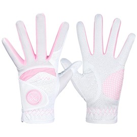 Women's Golf Gloves, For Both Hands, Summer, Sunscreen, Waterproof, Anti-slip, Non Slip Even If Wet, Ladies, Birthday, Gift, Gift, Golf Equipment, Summer, Sports Equipment, Gift, Pink, 20