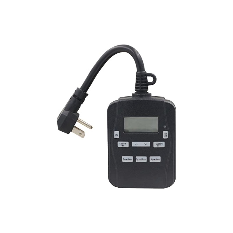 Prime TNODP23 EZ-Set 2-Outlet 24-Hour Digital Outdoor Timer