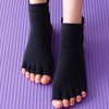 aoozleny Half Toe Non-slip Grip Socks -Five Finger Fitness Socks
