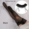 EROSPA® Sexy Suspender Belt and Suspender Stockings Set S/M (Black)