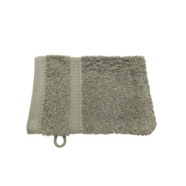 Julie Julsen® Organic Wash Mitt Set, 10 Wash Mitts Available in 32 Colours, Soft and Absorbent, Silver Grey, 15 x 21 cm