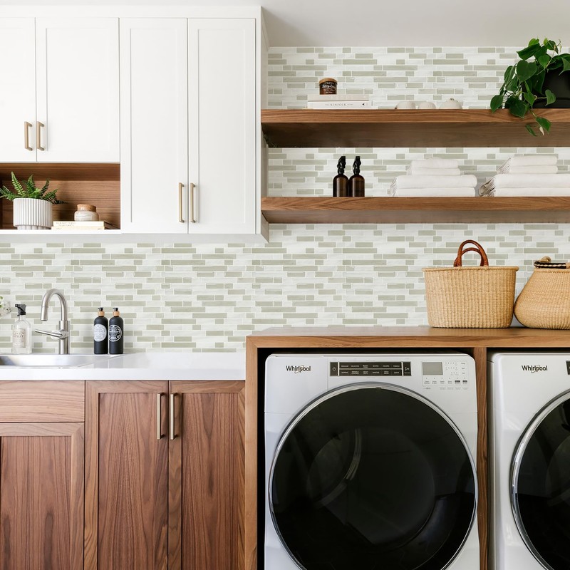 STICKGOO Peel and Stick Backsplash - 10 Sheets of 12”×12”
