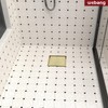 WEBANG 6 Inch Square Shower Drain Gold Floor Drain with