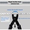 Bicycle Chain Quick Link Connector Set, 5 Pairs, Compatible with
