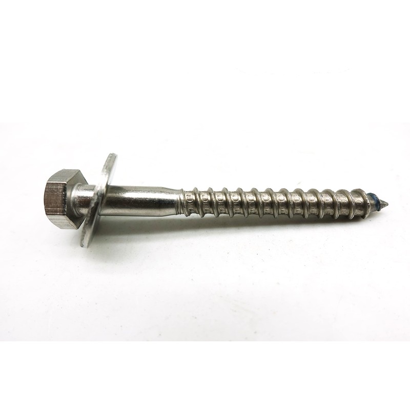FULLERKREG Hexagonal Wood Screws with Washers A2 Stainless Steel DIN