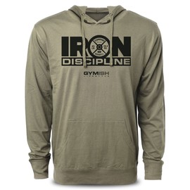 Gymish Lifestyle Iron Discipline Gym Workout Hoodie for Men Motivational Hoodie (LG, Iron Discipline Hoodie)