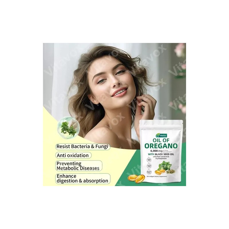Ofertaaceite De Orégano Puro En Cápsulas Blandas Premium