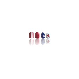 4th of July Press on Nails Short Square Fake Nails Independence Day False Nails with American Flag Design 4th of July Acrylic Nails for Women Girls Reusable Stick on Nails4th of July Parade Manicure