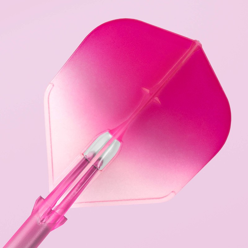 L-Style Champagne Flight Pro Twotone White Clear Shape Pink