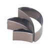 3PCS Cutting Die Set Alloy Steel Curved Moon Shape Hollow