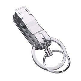 ligkeevan keychain Detachable Keychain Lock Design, Anti LossBelt Key Chain ，Carabiner Car Key Chains for Men (Zinc Alloy)