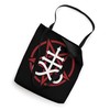 Satanic Leviathan Cross And Pentagram Tote Bag