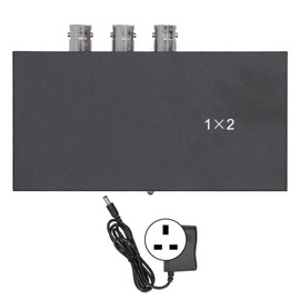 SDI Splitter Distributor Adapter 1 in 2 Out 1080P Support SDHD3GSDI with LED Indicator