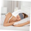 Ipetboom Grey Sleep Blindfold Comfortable Cotton Sleep Eyeshade Light Blocking