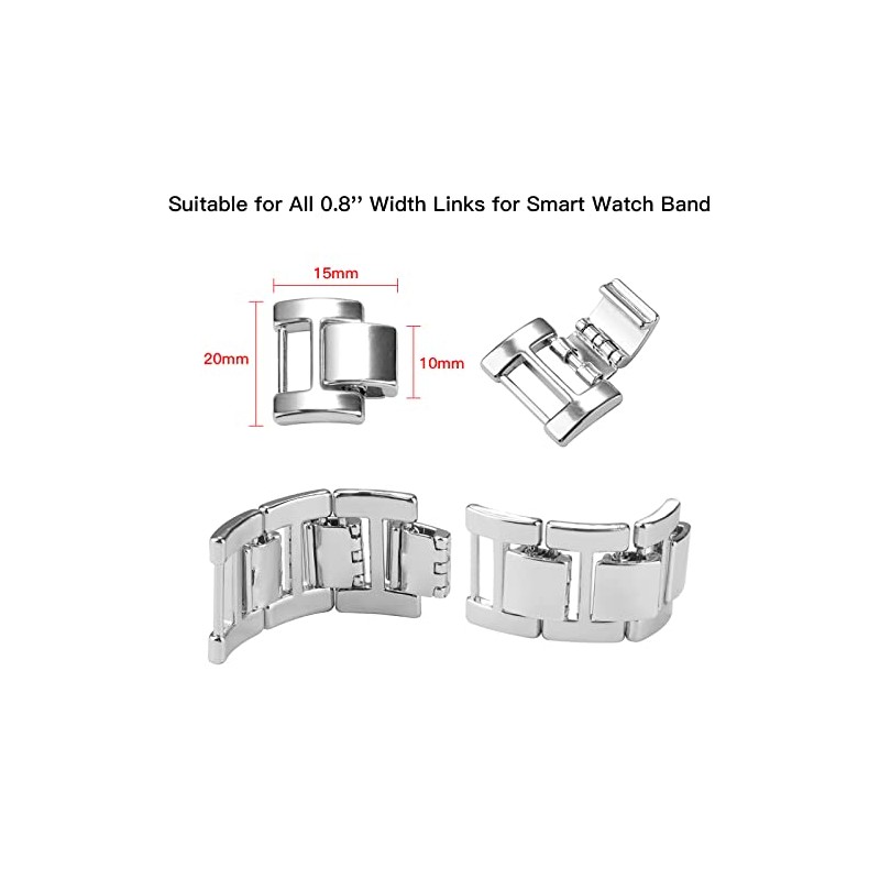 WONMILLE Extra 3 Extension 0.8'' Width Links for Smart Watch