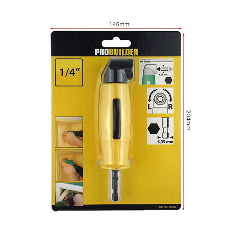 Right Angle Drill BE-TOOL 1/4" 90 Degree Angle Drill Adaptor