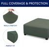 PureFit Super Stretch Form Fit Square Ottoman Cover Rectangle -