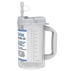 Whirley Drink Works (2) 32 oz Insulated Mugs with Straws | BPA FREE | Water Essential Hospital Mug