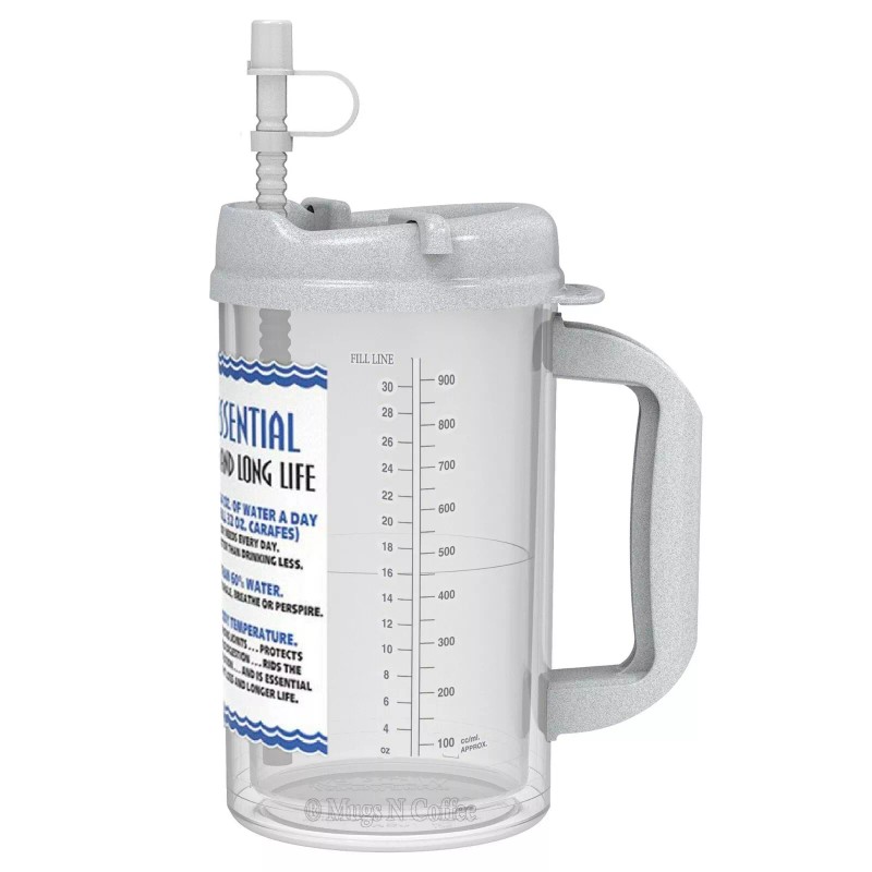 Whirley Drink Works (2) 32 oz Insulated Mugs with Straws