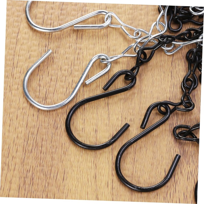 Abaodam 2pcs Galvanized Iron Hanging Chains for Bird Feeders Planters