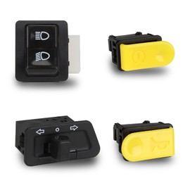 [momonala] Motorcycle Steering Wheel Switch Turn Signal Switch Light Waterproof Button Button Switch Easy Installation Handle Custom Parts Replacement for Honda DIO DIO AF27 AF28 AF34 AF35 AF62 Hazard