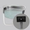 2x Overflow Pipes, Overflow Tube for Sink Extendible, Square Interface