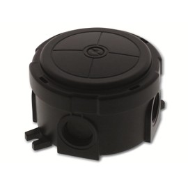 Wiska 10110630 Junction Box (L x W x H) 100 x 89 x 57 mm Black IP66/IP67 Pack of 5