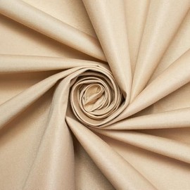 Extra Wide Waterproof Blackout Curtain Lining Fabric – Thermal Insulated Polyurethane TPU Coated Polyester for Drapes, Table Covers & Décor (Tan, 1 Yard)