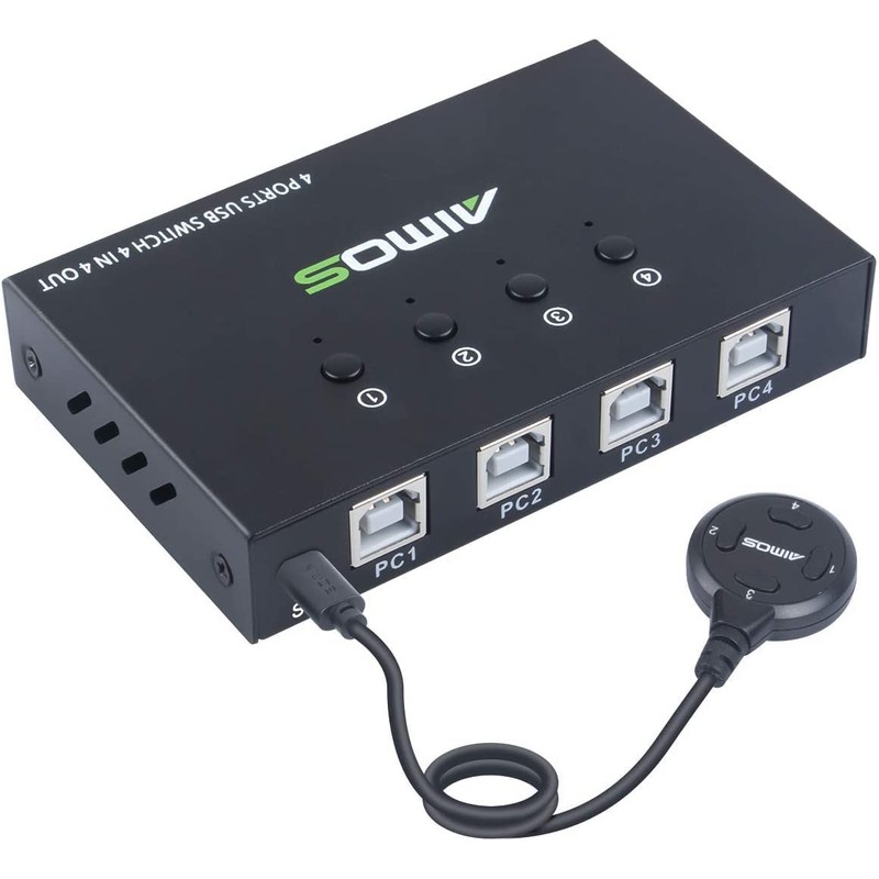 USB Switch External Wired Control, USB 3.0 or 2.0 Switcher