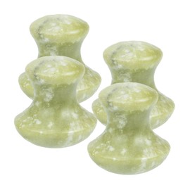FRCOLOR 4pcs Gua Sha Mushroom Set Natural Jade Facial Massage Tools for Eye Face Neck Enhances Skincare Routine Compact Convenient for Daily Use Supports Skin Health Relaxation